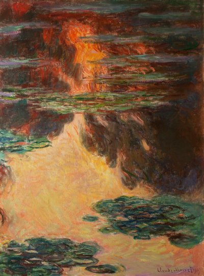Nenúfares, detalhe, 1907 (ver também 196299) de Claude Monet
